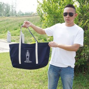 Wholesale Cotton Shopping Canvas Tote Bag Style Size Customized Foldable Canvas Reusable Shopping Bag with Custom <b>Printed</b> logo - Product Image 4