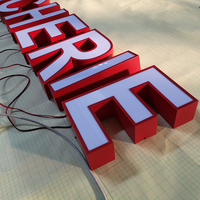 Enseigne extérieure en aluminium avec logo pour hôtels et bureaux, mini enseigne à lettres découpée au laser pour les entreprises