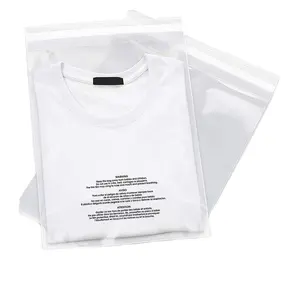 100% materiais reciclados globais sacos plásticos auto-selo auto-adesivos de fábrica de celulóide celulóide reutilizáveis embalagens de roupas de calor