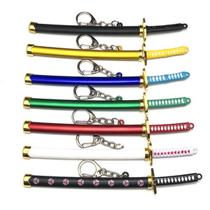 Roronoa Zoro épée porte-clés Anime jouet boucle avec porte-outil fourreau <span class=keywords><strong>Katana</strong></span> <span class=keywords><strong>Sabre</strong></span> voiture porte-clés 1 pièce cadeau - Product Image 1