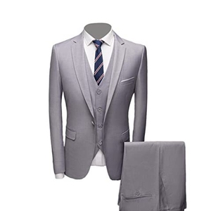 Elegan pernikahan blazer pria Set mewah 3-Piece bisnis Formal rompi celana penuh mantel dengan Logo kustom tren kostum Formal - Product Image 6