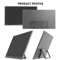 Moniteur de jeu portable grand format 21,5 pouces Full HD 75 Hz 75 % avec support réglable à 180° compatible VESA pour ordinateur de bureau, ordinateur portable, Mac, voyage