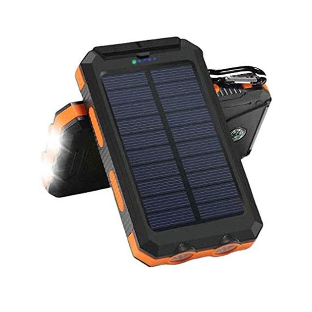 New Trending Outdoor Travel Solar Power Bank 20000mah Waterproof for Phone