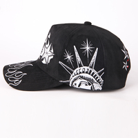 Gorra de Béisbol Deportiva 3D de Alta Calidad con Forro de Satén para Hombre, Gorras de Algodón con Logo Personalizado, Visera de Gamuza Negra, 5 Paneles