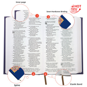 Production d'impression hymnale chrétienne professionnelle Reliure personnalisée Conception de couverture de Sections d'hymne personnalisées pour les communautés d'église - Product Image 2
