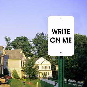 Segno di metallo vuoto 18*24 ''spazi vuoti in alluminio bianco segno bianco piastra metallica per creare insegne esterne o stradali striscioni personalizzati - Product Image 5