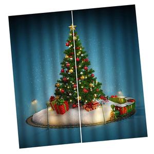 Natale modello tende e mantovane per bambini e casa per soggiorno e camera da letto finestra decorazione - Product Image 1