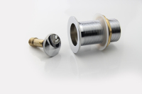 Tapón de 32mm con resorte negro y residuos sin desbordamiento para lavabo