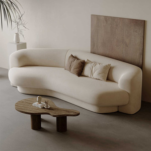 Divano in Tessuto Stile Minimalista per Soggiorno, Divano Moderno a Forma di Arco per Case di Piccole Dimensioni, <span class=keywords><strong>Essenziale</strong></span> per il Soggiorno - Product Image 2