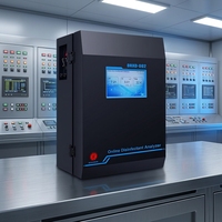 RS485 Modbus 4 20mA Output Online Free Chlorine O3 ClO2 Sensor Swimming Pool Monitoring Residual Chlorine Analyzer