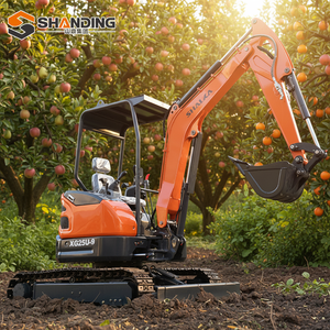 SHANDING Oferta de Bajo Precio Mini Excavadora de Orugas Doméstica 2.45t Retroexcavadora Agrícola Pequeña con Motor, Bomba y Engranajes de Alta Calidad - Product Image 5