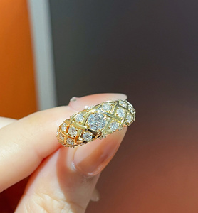 Xinfly 18k <b>gold</b> AU750 <b>Ring</b> Lab Diamond <b>Ring</b> Engagement Jewelry Fashion Wedding Band Custom Design - Product Image 1