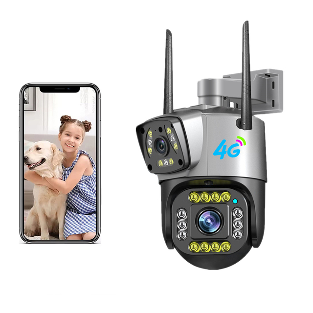 Factory Outdoor Waterproof CCTV Security Ip Camera 4G Sim Card V380Pro Network Camera
