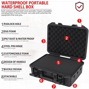 Muestra gratis de cajas de herramientas de EVA multiusos para soporte de equipos de audio - Product Image 6