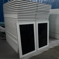 Fenêtre coulissante verticale en PVC imitation bois, profil multi-chambres, verre trempé, villa, hôtel, résistant aux intempéries, CE