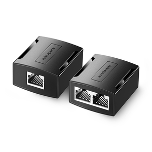 Konektor Mindpure 1-dalam-2 Female Plug RJ45 Adaptor Jaringan Ethernet LAN RJ45 Coupler Splitter Cetakan Pribadi Garansi 1 Tahun - Product Image 1