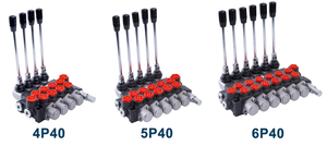 Vanne de commande directionnelle manuelle monobloc HUAMAO Série P40 40LPM 4/6 voies avec pression de 250/315 bars - Product Image 6