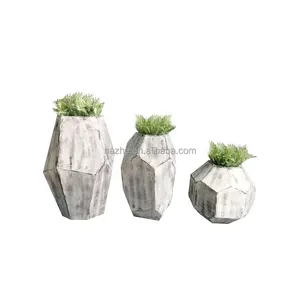 Nordic Outside Plant Flower Pot Barato China Vasos De Fibra De Vidro Indoor Plantadores Para O Jardim Do Hotel Decoração Set