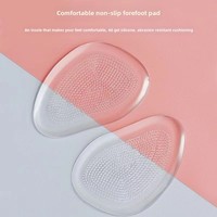Semelles de sport anti-douleur Design Point coussinet d'avant-pied en silicone antidérapant talons hauts demi-taille Gel matériel pied semelles confortables