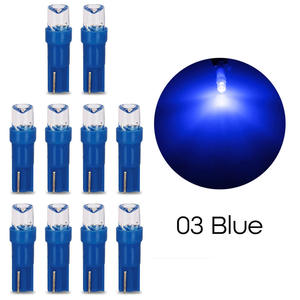 Bombilla LED T5 de 1W para Instrumentos de Coche, 12V, Pequeña, Enchufable, Cabeza Cóncava, para Motocicleta, Blanca, Azul, Roja, Verde, Amarilla, Venta al Por Mayor - Product Image 5