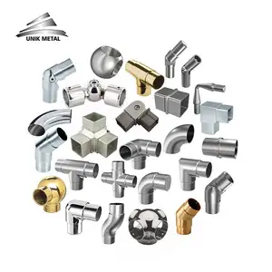 304 316 Stainless Handrail Connectors For Adjustable Connector 2Inches Steel Square Pipe Tube Joint