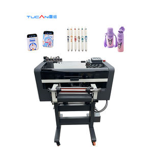 Todo en uno A2 A3 30cm UV Dtf Impresora Cup Wrap Transferencias Crystal Sticker Uv Dtf Impresora con laminador - Product Image 5