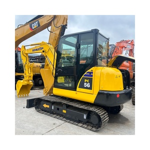 Japan Used Mini Komatsu PC56 Excavator 5Tons Second Hand <b>Small</b> Excavator Komatsu PC56 Digger with 1 year warranty - Product Image 1