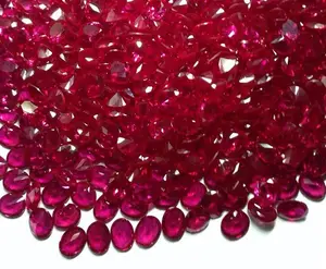 5# oval shape 15*20mm nature ruby Wholesale ruby stone