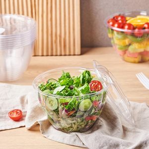 48oz dùng một lần <span class=keywords><strong>salad</strong></span> <span class=keywords><strong>container</strong></span> rõ ràng nhựa kín nắp đậy Takeaway trái cây Quinoa bữa ăn trưa vỉ cho món <span class=keywords><strong>salad</strong></span> - Product Image 6