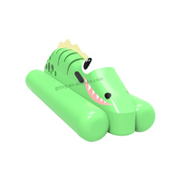 Crocodile dessin animé gonflable tour Ons en forme d'animal eau flottant jouets natation gonflable piscine flotteur