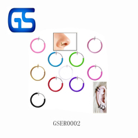 Anneau de lèvre à Clip populaire sans Piercing, effet de printemps, bijoux de corps, faux Septum