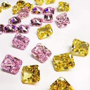 BaiFu jewelry Octagon shape ice crushed cut radiant sintetico cubic zirconia stone - Product Image 1