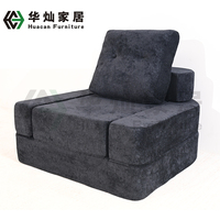 Sofá Cama Plegable de Esponja Convertible, Futón Portátil con Respaldo, Silla Multifuncional para Dormir, Ideal para Apartamentos y Villas, en Forma de L