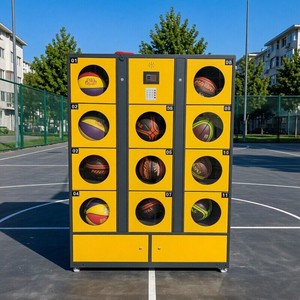 Armoire intelligente de stockage et de location d'équipements de sport (raquettes, ballons de basket, ballons de tennis) pour terrains de sport, clubs et vestiaires de gymnase KZ-S - Product Image 5