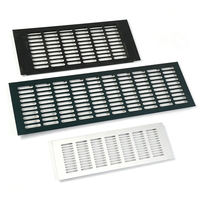 Grille d'aération à persiennes en aluminium sur mesure, fabriquée par estampage de tôle, pour couvercle de ventilation d'armoire de stockage de batteries