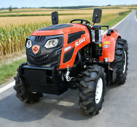 Professioneller 50PS 60PS 70PS 4WD Gelenk-Minipflug Langlebiger Effizienter Zuverlässiger Kleiner Landwirtschaftstraktor mit Getriebe
