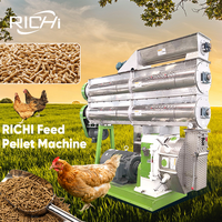 Machine à granulés d'aliments RICHI - Granulateur à anneau 5T pour volailles et animaux - Prix