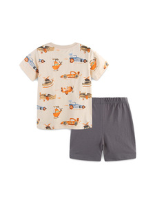 Ensemble pour bébé garçon de style européen et américain, imprimés mignons, pur coton, vêtements pour bébé personnalisés, gamme de tailles multiples, ensembles de vêtements pour bébé - Product Image 3