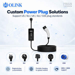 OLINK Kommerzieller GBT Typ2 Typ1 NACS <span class=keywords><strong>Walbox</strong></span> 3,5kW 16A Einstellbarer Strom Tragbares EV-Ladegerät 8A 10A 16A für Heimladung - Product Image 3