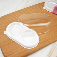 Boîte d'emballage alimentaire en plastique transparent YuXuan en stock, épaisseur 0,3 mm, pour gâteaux, sushis, sandwichs, aliments pour bébés, stockage, PET recyclé