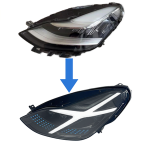 Fari Meteor Rain X-Men per Model Y Versione Modificata, 12V 8000 Lumen, Temperatura Colore 5000K, Aggiornamento <span class=keywords><strong>Luminosità</strong></span>, Plug-in Brand - Product Image 2