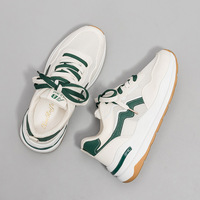 Chaussures de skate pour hommes, style National Tide, respirantes, confortables, rehaussantes, tendance, avec lacets colorés
