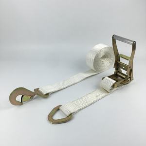 Sangle <span class=keywords><strong>d</strong></span>'<span class=keywords><strong>arrimage</strong></span> à cliquet en polyester E Track pour <span class=keywords><strong>voiture</strong></span> de camion avec mousqueton - Product Image 1