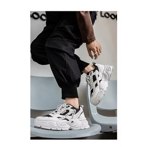 Chaussures de papa pour hommes Nouvelle collection été - Baskets décontractées polyvalentes à semelle épaisse en maille Tendance mode Baskets souples - Product Image 5