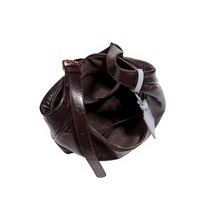 Sac Hobo Grande Capacité en Cuir PU Huilé pour Femme, Sac à Bandoulière Souple avec Sangle Réglable Style Vintage
