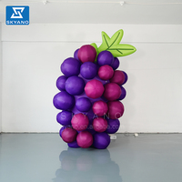 Raisins publicitaires gonflables annonçant la décoration commerciale de modèle gonflable de fruit