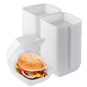 Square Disposable Bento Box Eco-Friendly Natural Sugarcane Pulp Dinnerware Lunch Box For Office Cake