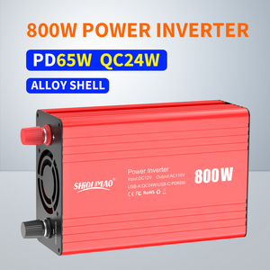 Shioumao 800W <span class=keywords><strong>1000W</strong></span> 1500W xe biến tần 12V để 110V chúng tôi cắm pd65w USB Loại C DC để AC chuyển đổi xe nhà 220V biến tần - Product Image 3