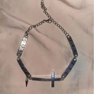 Collar de Moda con Colgante de Cruz y Cono, Chapado en Aleación, Estilo Europeo y Americano, Verano 2024 - Product Image 2