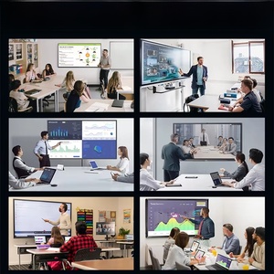 Hiseeview <b>Portable</b> All-in-One Interactive Smart Whiteboard 10-Point Touch Screen <b>TV</b> Intel I3 4G RAM 32-98" Sizes for University - Product Image 5